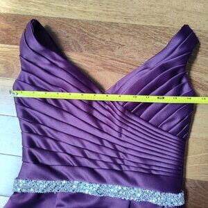 Mori Lee by Madeline Gardner Cocktail, Wedding, Formal Dress.  Eggplan…